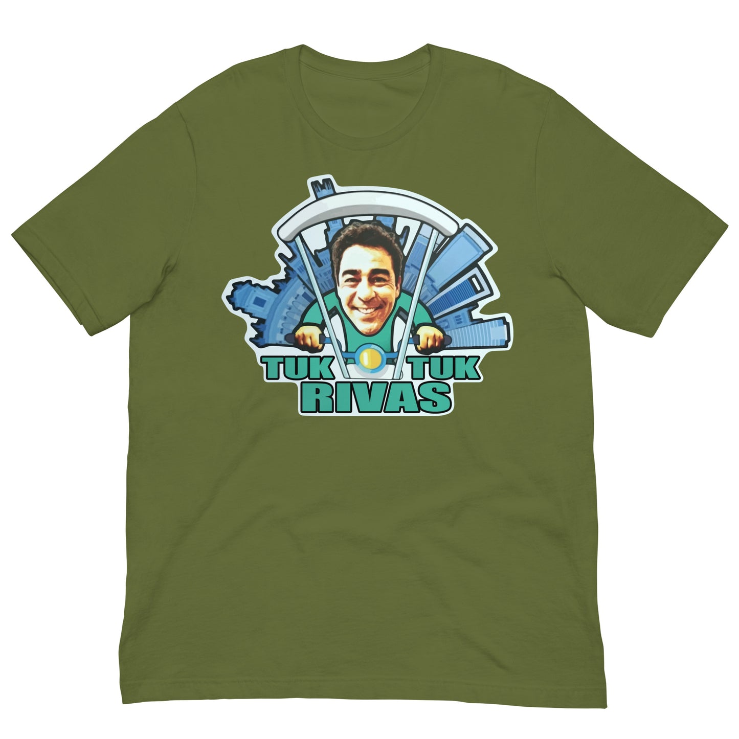 camiseta tuk tuk rivas amador la que se avecina en color verde oliva