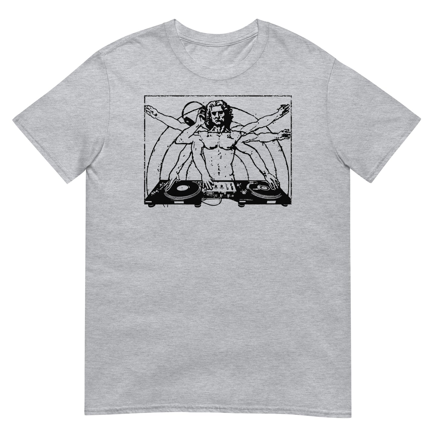 camiseta vitruvian deejay dj vitruvio en color gris