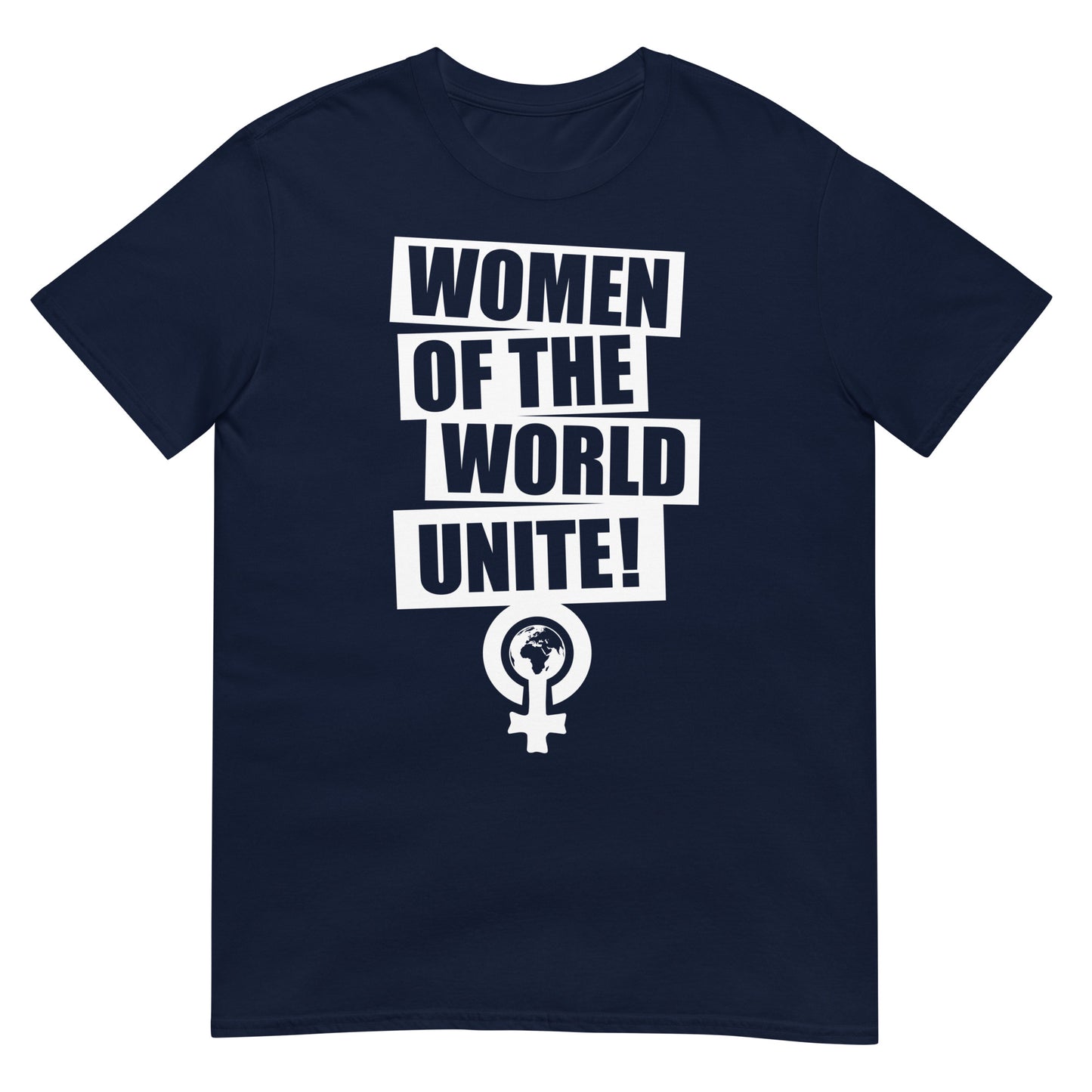 camiseta women of the world unite azul marino
