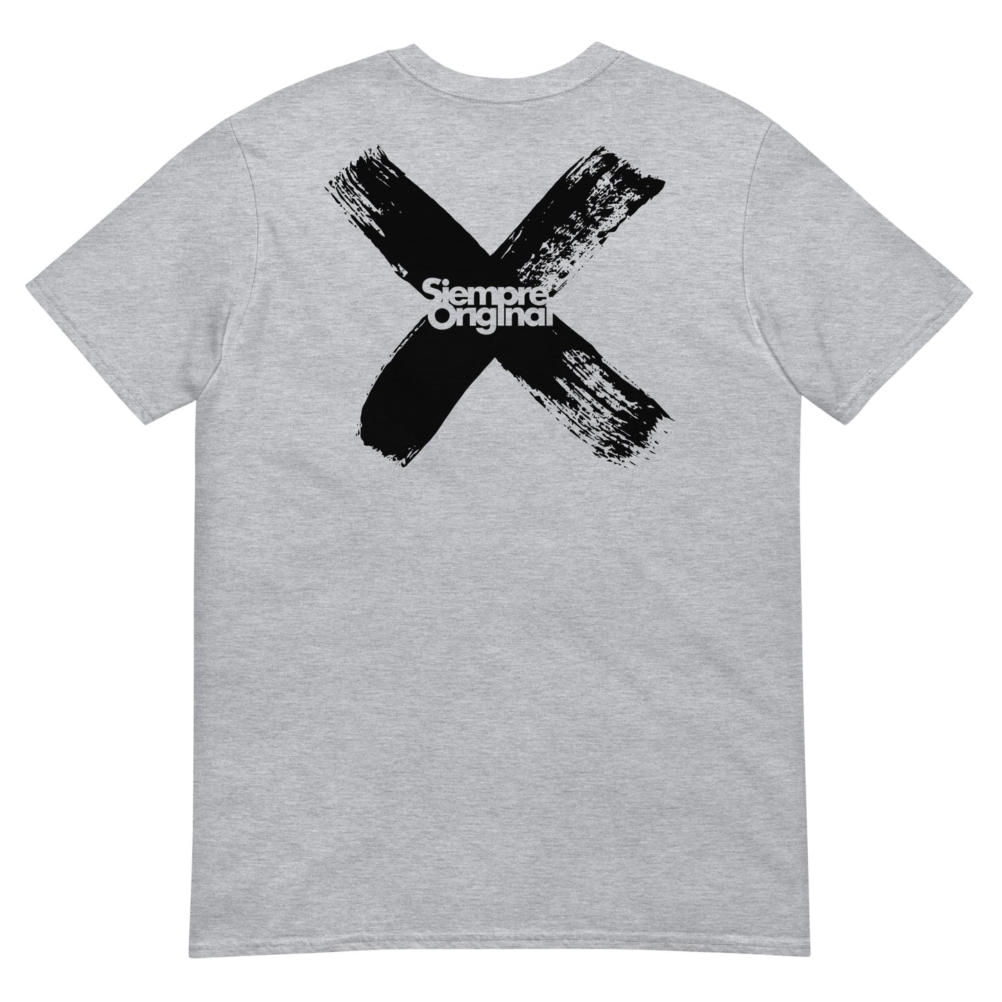 camiseta x espalda gris