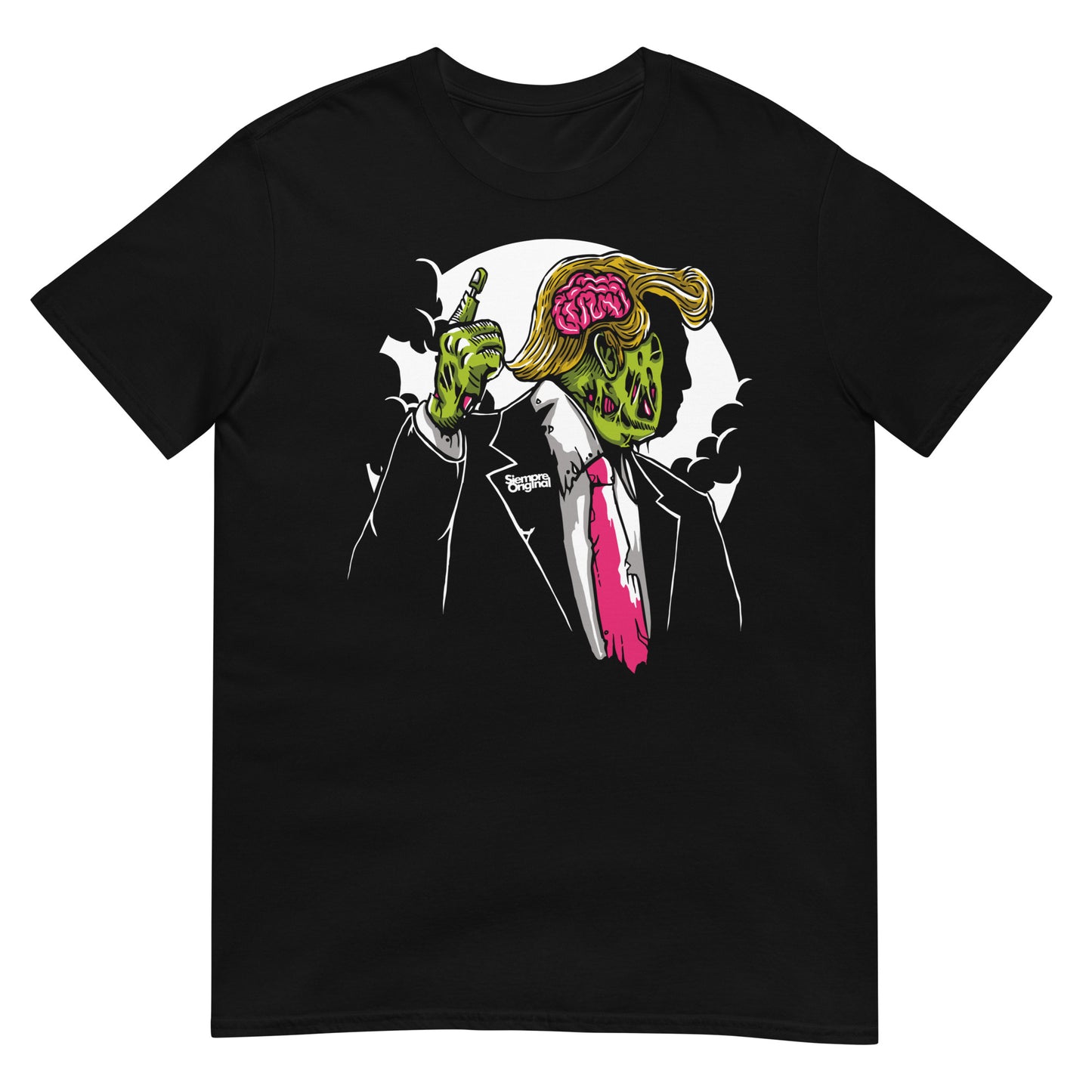 camiseta zombie trump siempre original urban en color negro