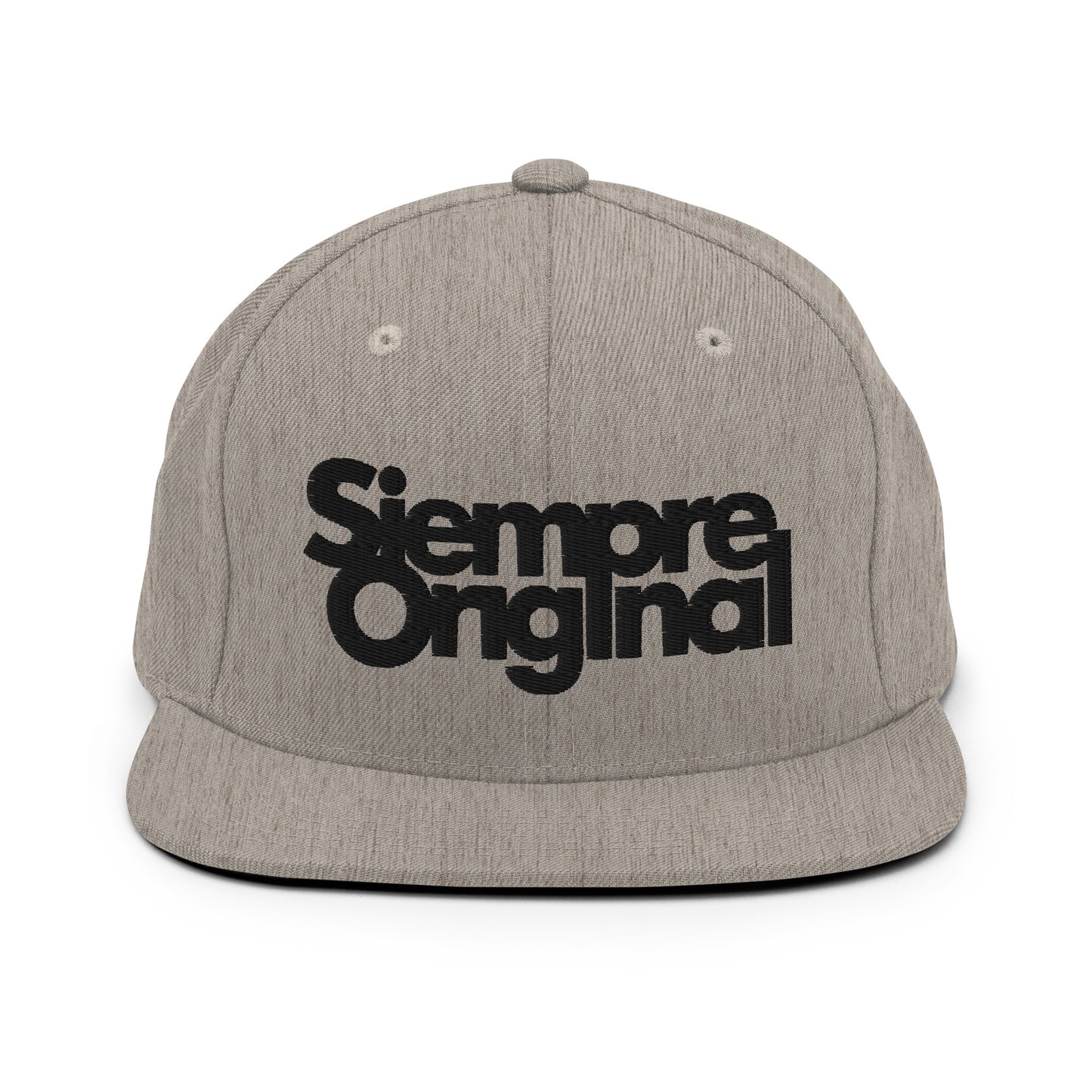 gorra snapback siempre original gris jaspeado