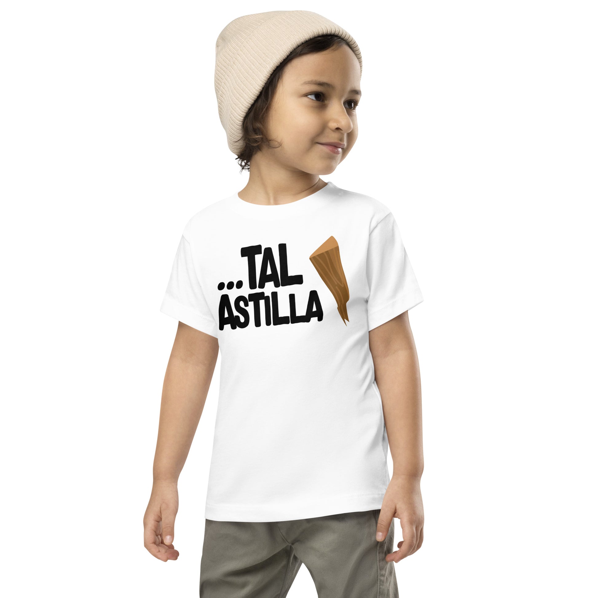Camiseta de Niño Tal Astilla. Color Blanco.