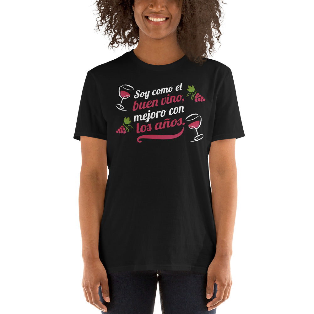Camiseta Soy como el Buen Vino mejoro con los Años