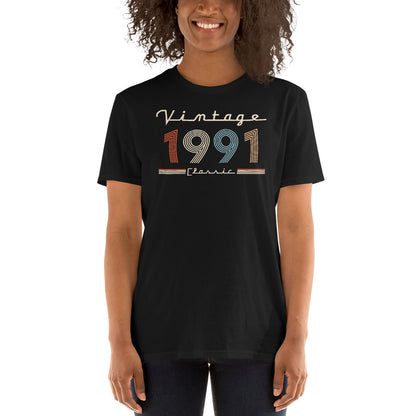 Camiseta 1991 - Vintage Classic - Cumpleaños