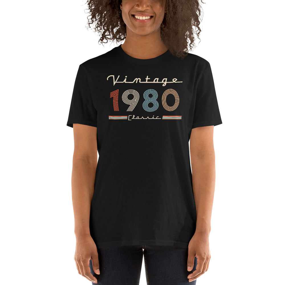 Camiseta 1980 - Vintage Classic - Cumpleaños