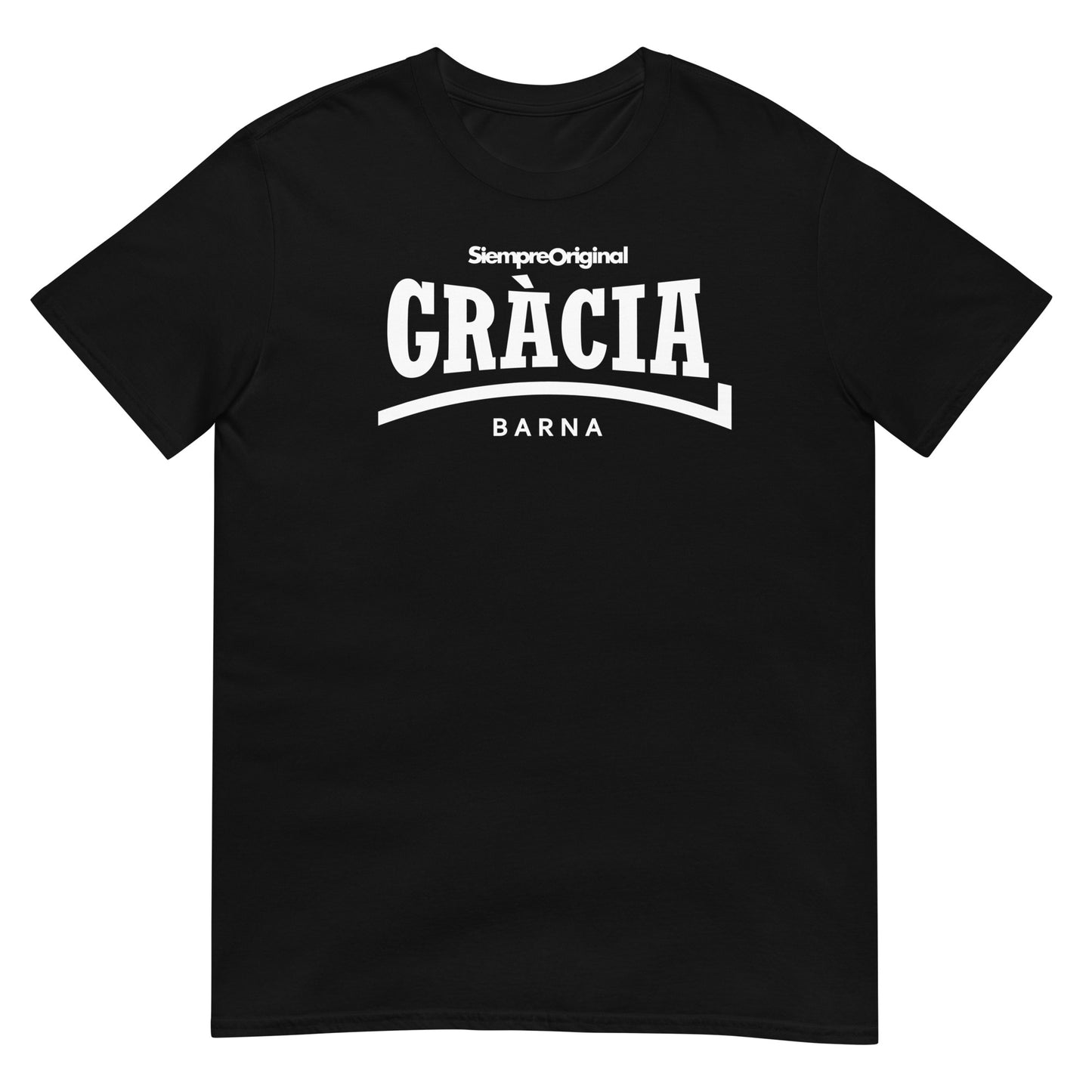 Camiseta del barrio de Gracia - Barcelona. Color Negro.