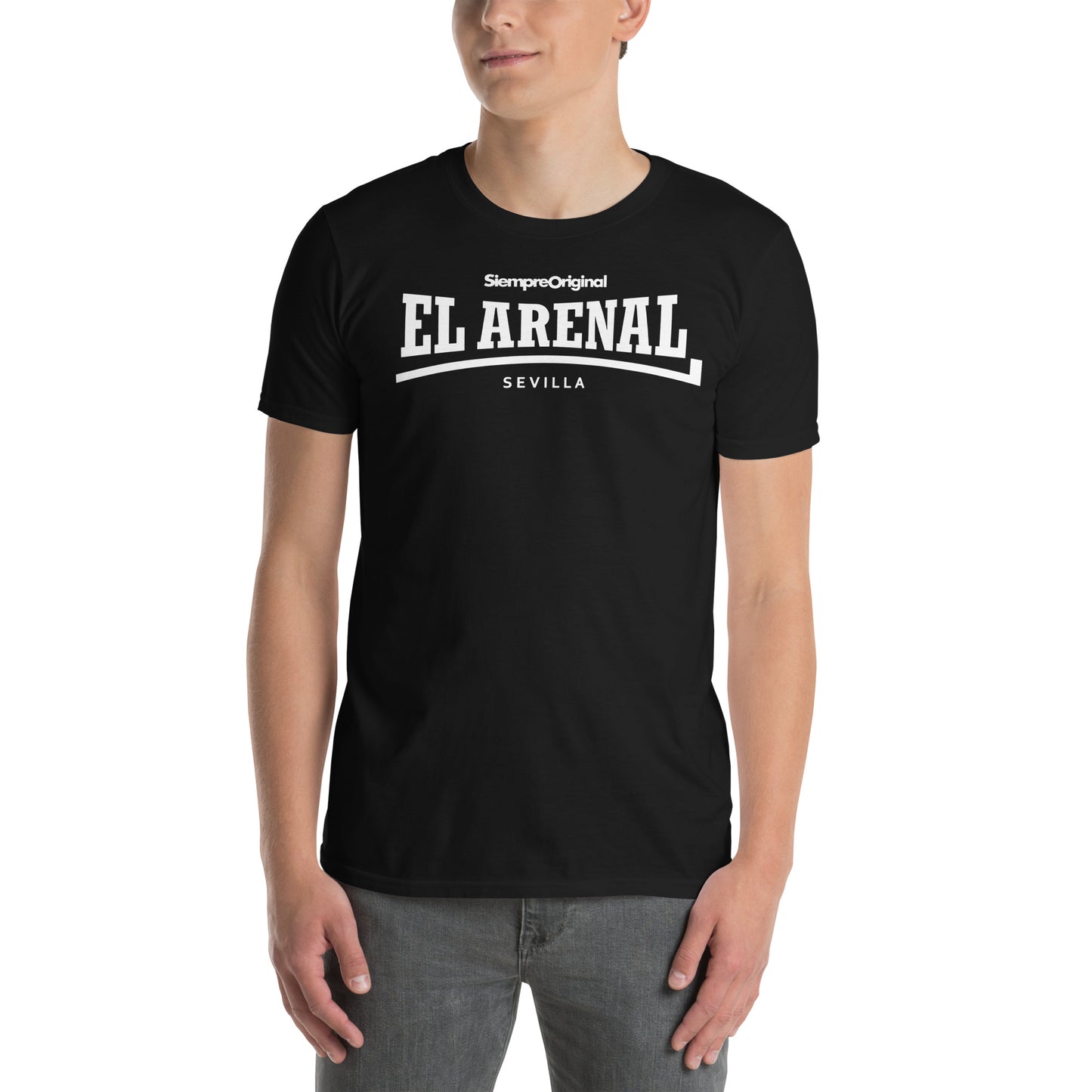 Camiseta del barrio de El Arenal - Sevilla. Color Negro.