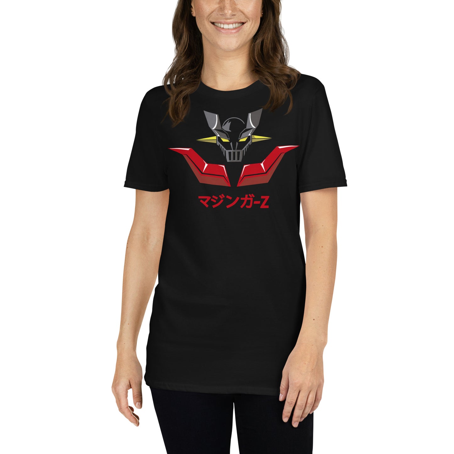 Camiseta de Mazinger Z. Color Negro.