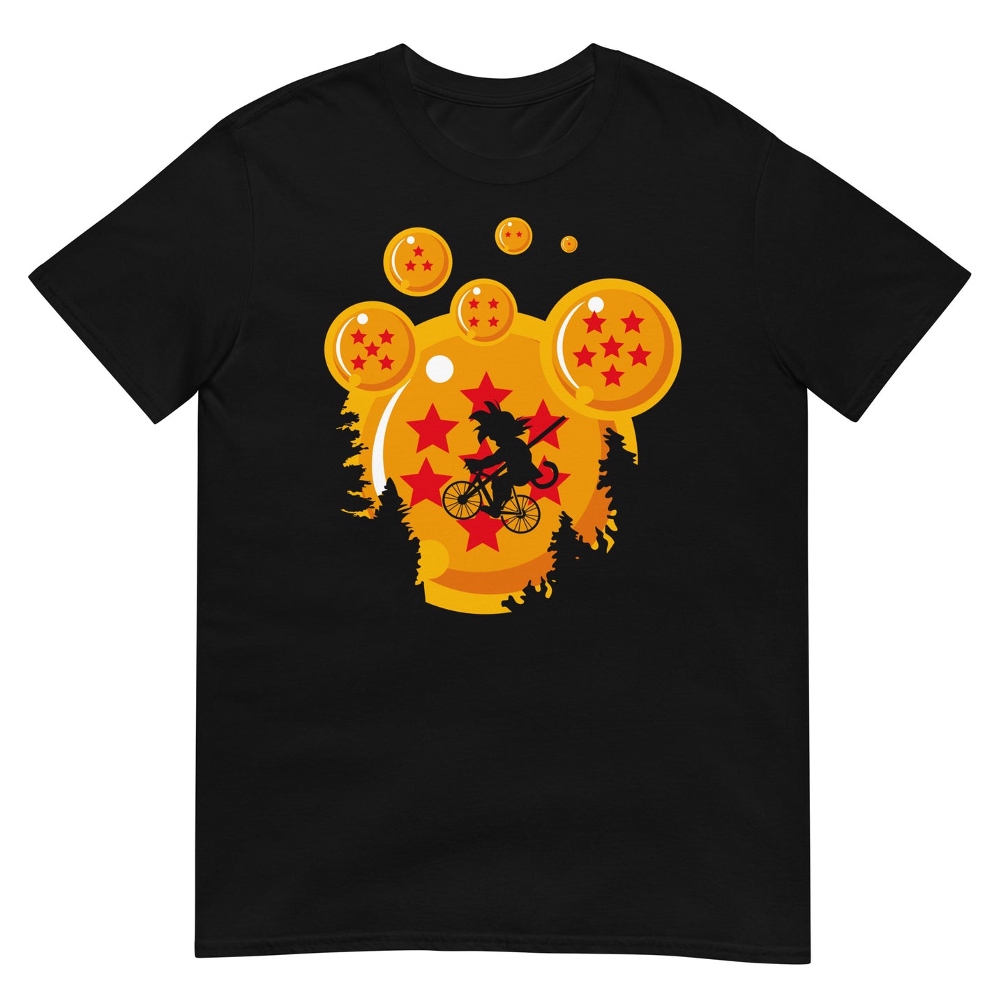 camiseta de goku de bola de dragon en color negro