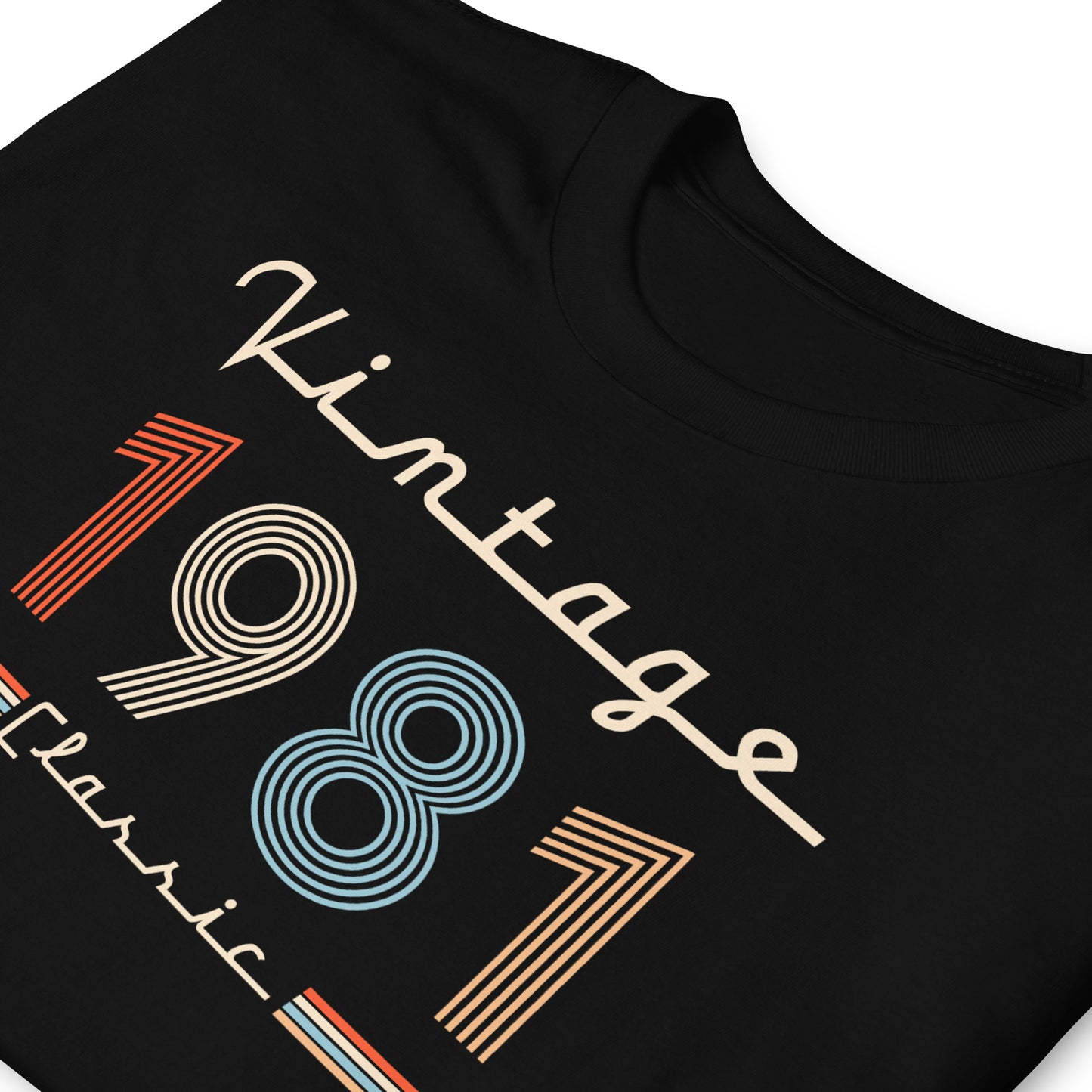 Camiseta 1981 - Vintage Classic - Cumpleaños