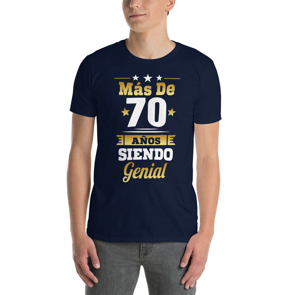 Camiseta Más de 70 Años Siendo Genial