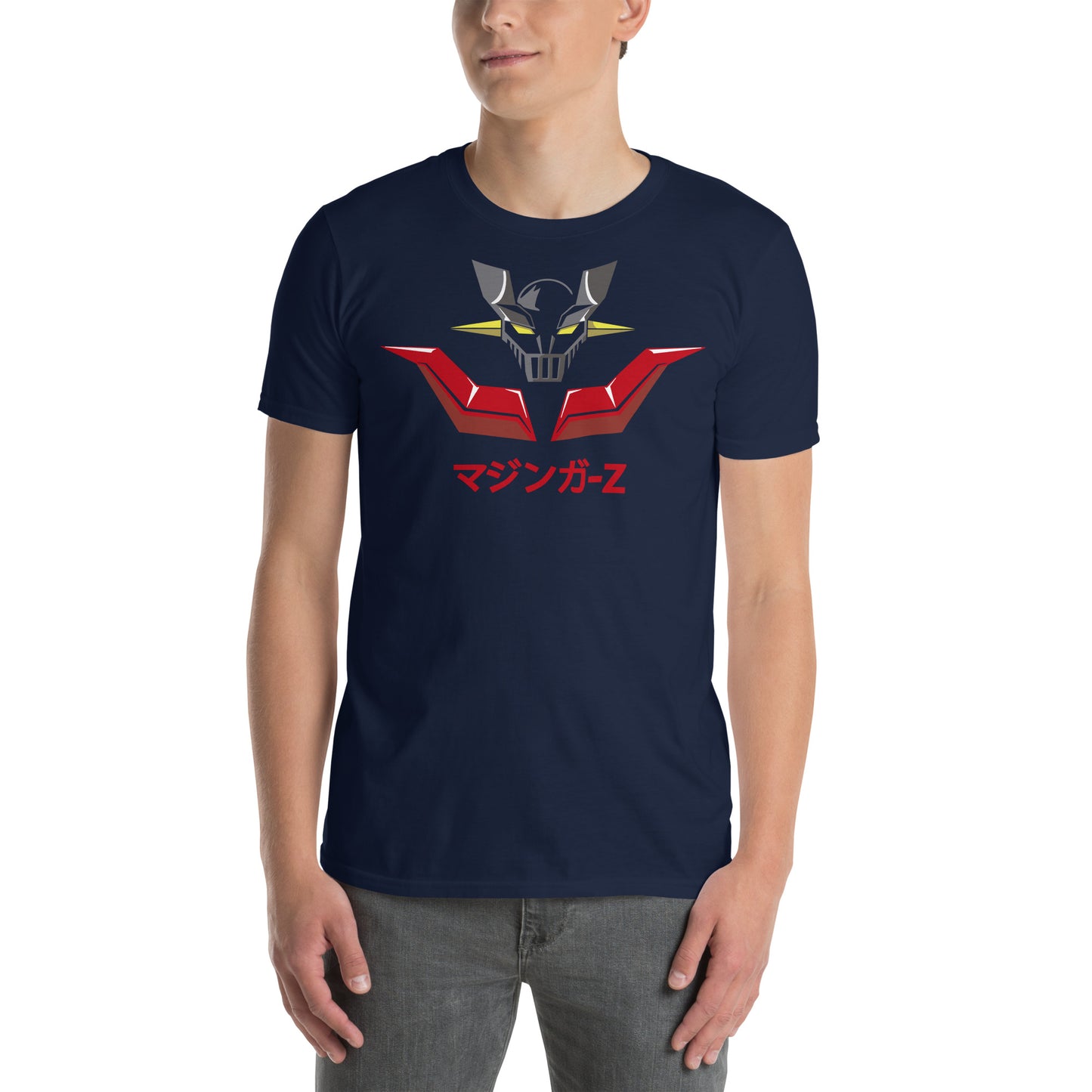 Camiseta de Mazinger Z. Color Azul Marino.