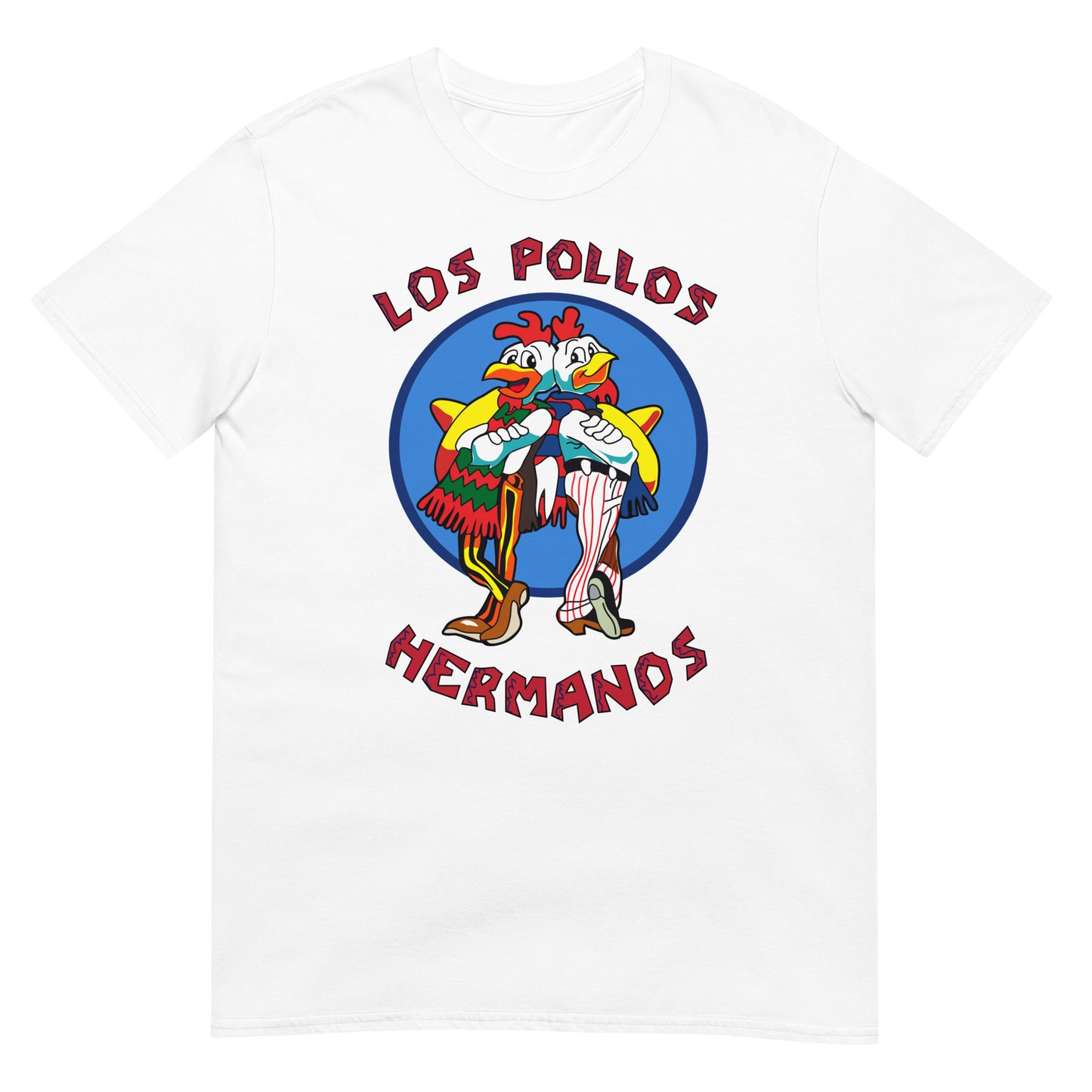 camiseta de los pollos hermanos de breaking bad en color blanco
