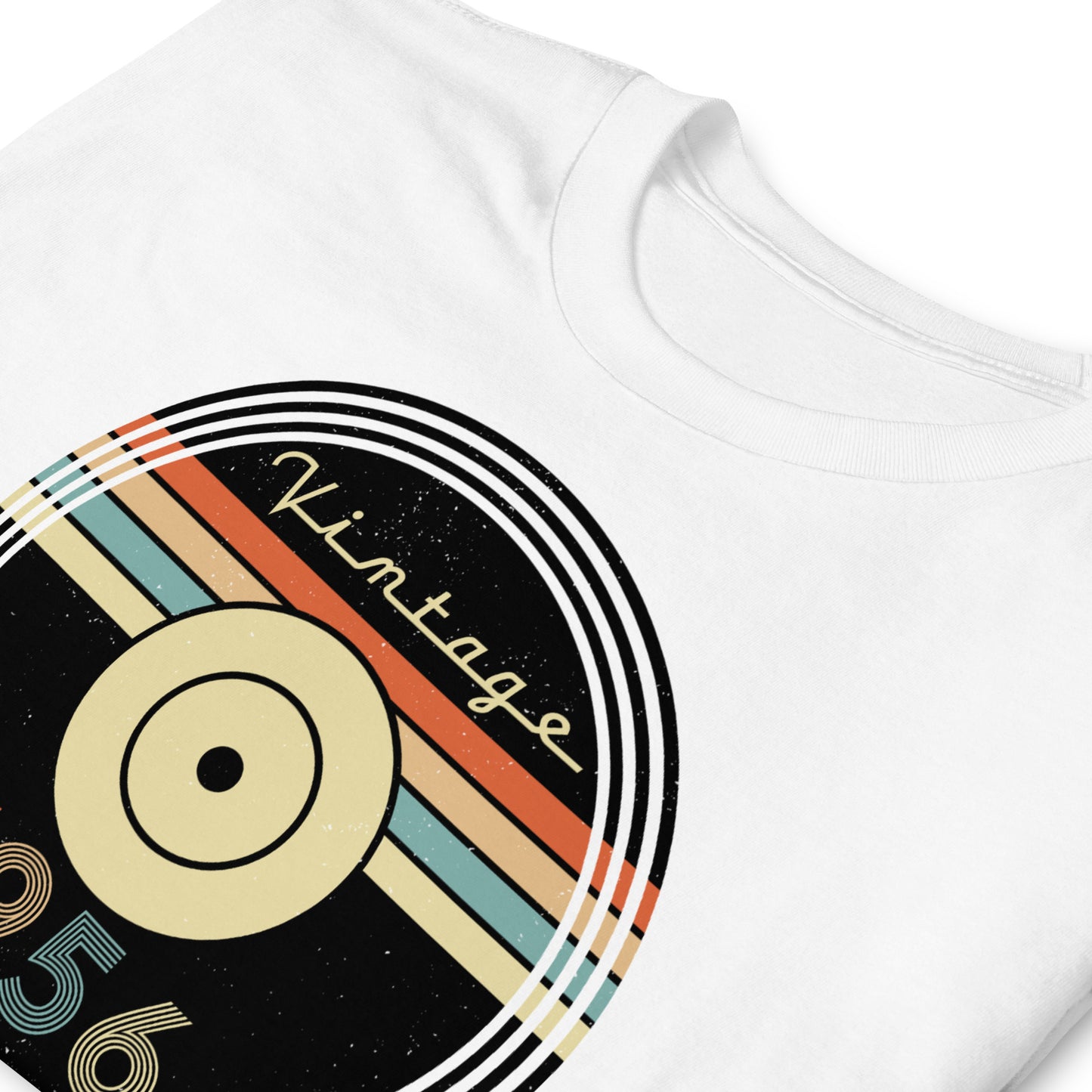Camiseta 1956 - Vintage - Disco - Cumpleaños