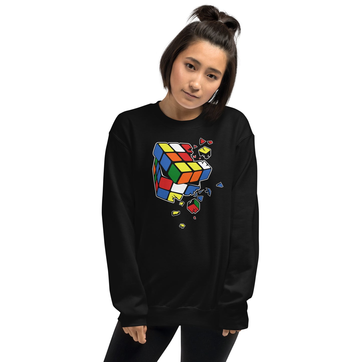 Sudadera Cubo De Rubik Explosión