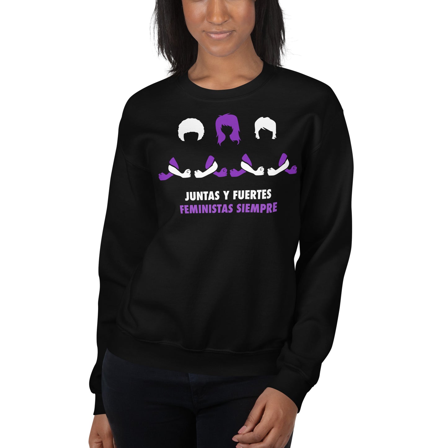 Sudadera Juntas y Fuertes Feministas Siempre