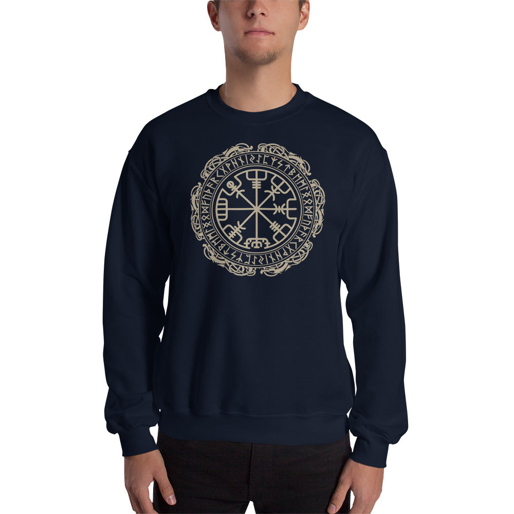 Sudadera Vegvísir - Brújula Vikinga