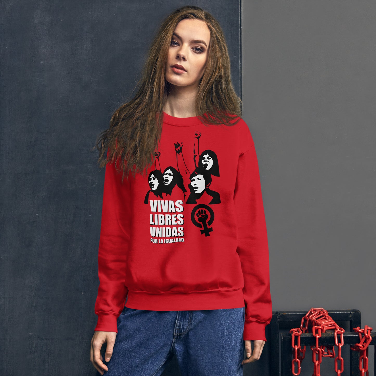 Sudadera Vivas Libres Unidas por la Igualdad