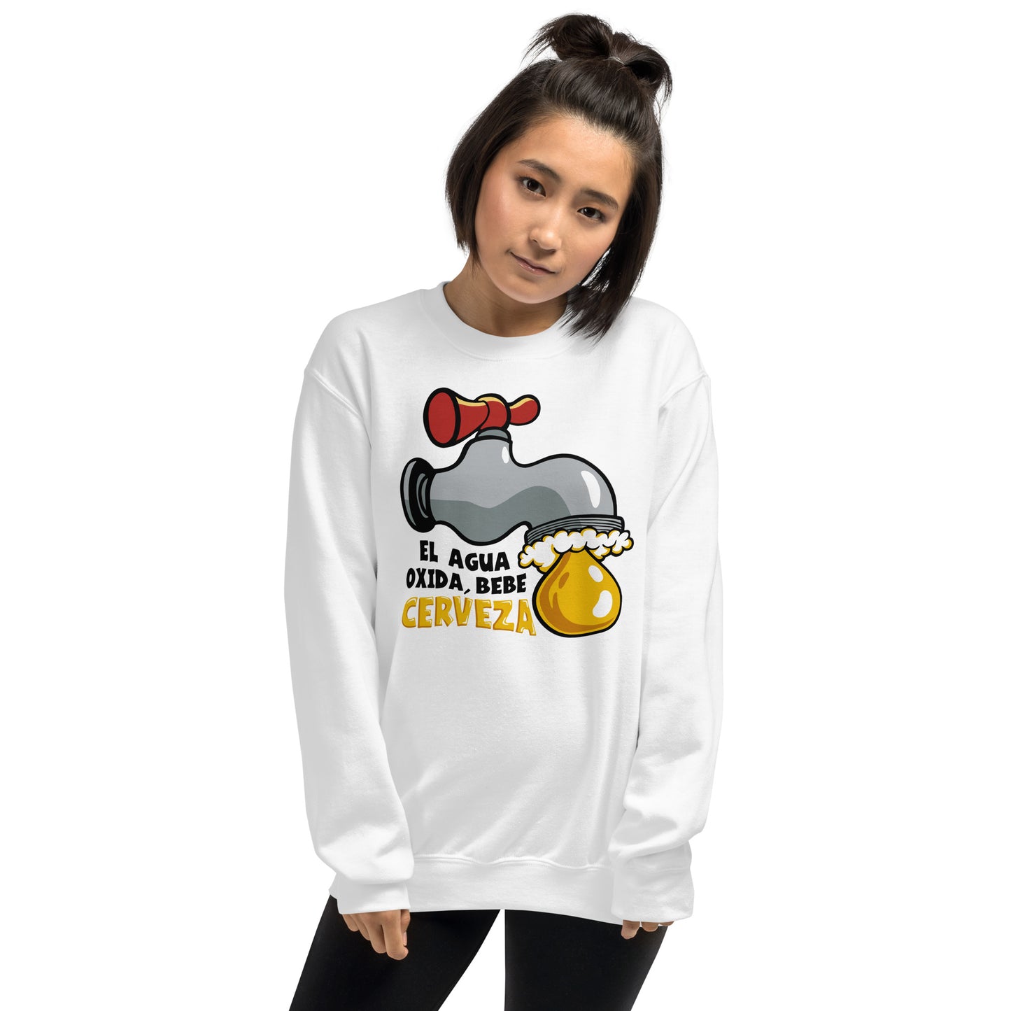 Sudadera El Agua Oxida, Bebe Cerveza