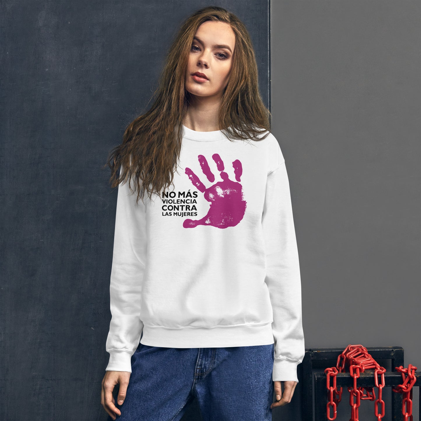 Sudadera No más Violencia contra las Mujeres