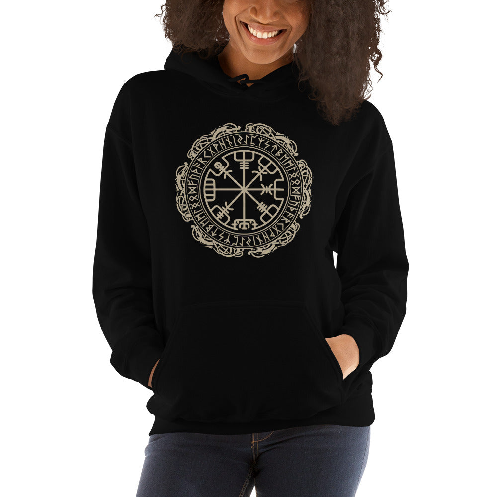 Sudadera Vegvísir - Brújula Vikinga