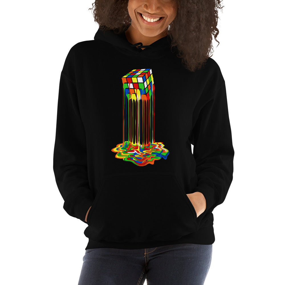 Sudadera Cubo De Rubik Derretido