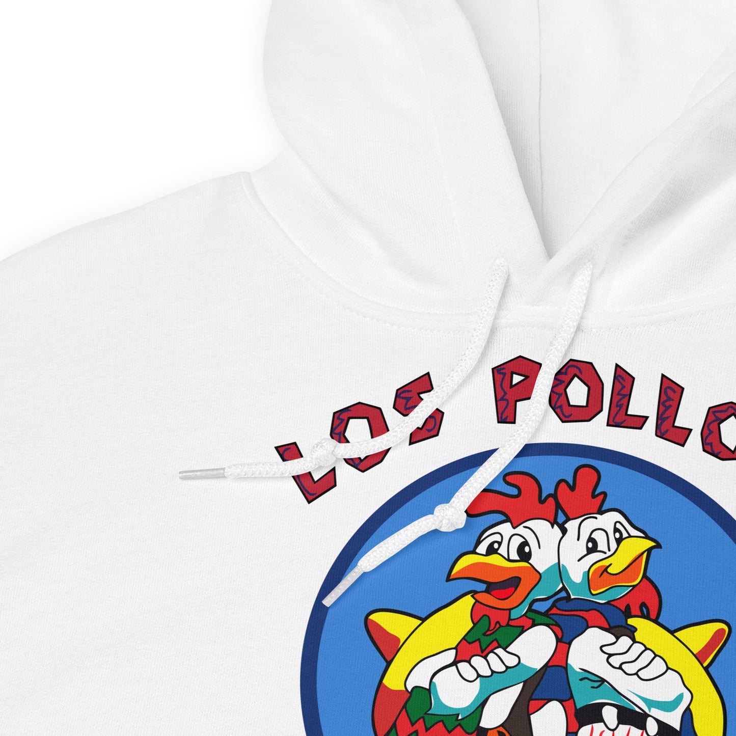 Sudadera con capucha de Los Pollos Hermanos de Breaking Bad. Color blanco.