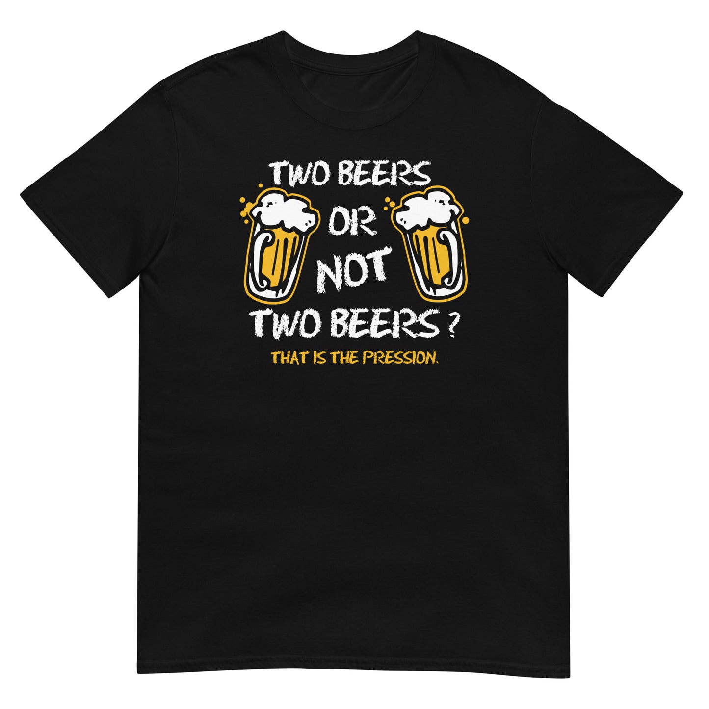 camiseta two beers or not two beers en color negro