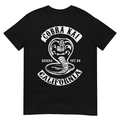 camiseta cobra kai sons of anarchy california negra