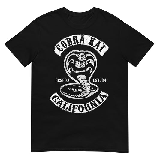 camiseta cobra kai sons of anarchy california negra