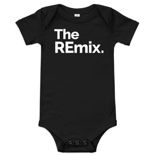 Body para bebé The Remix. Color Negro.