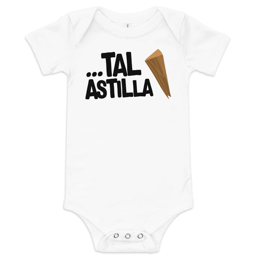 Body para bebé Tal Astilla. Color Blanco.