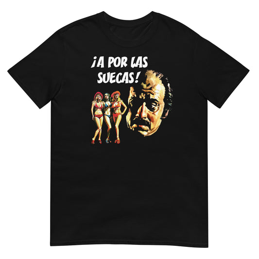 camiseta a por las suecas lopez vazquez en color negro
