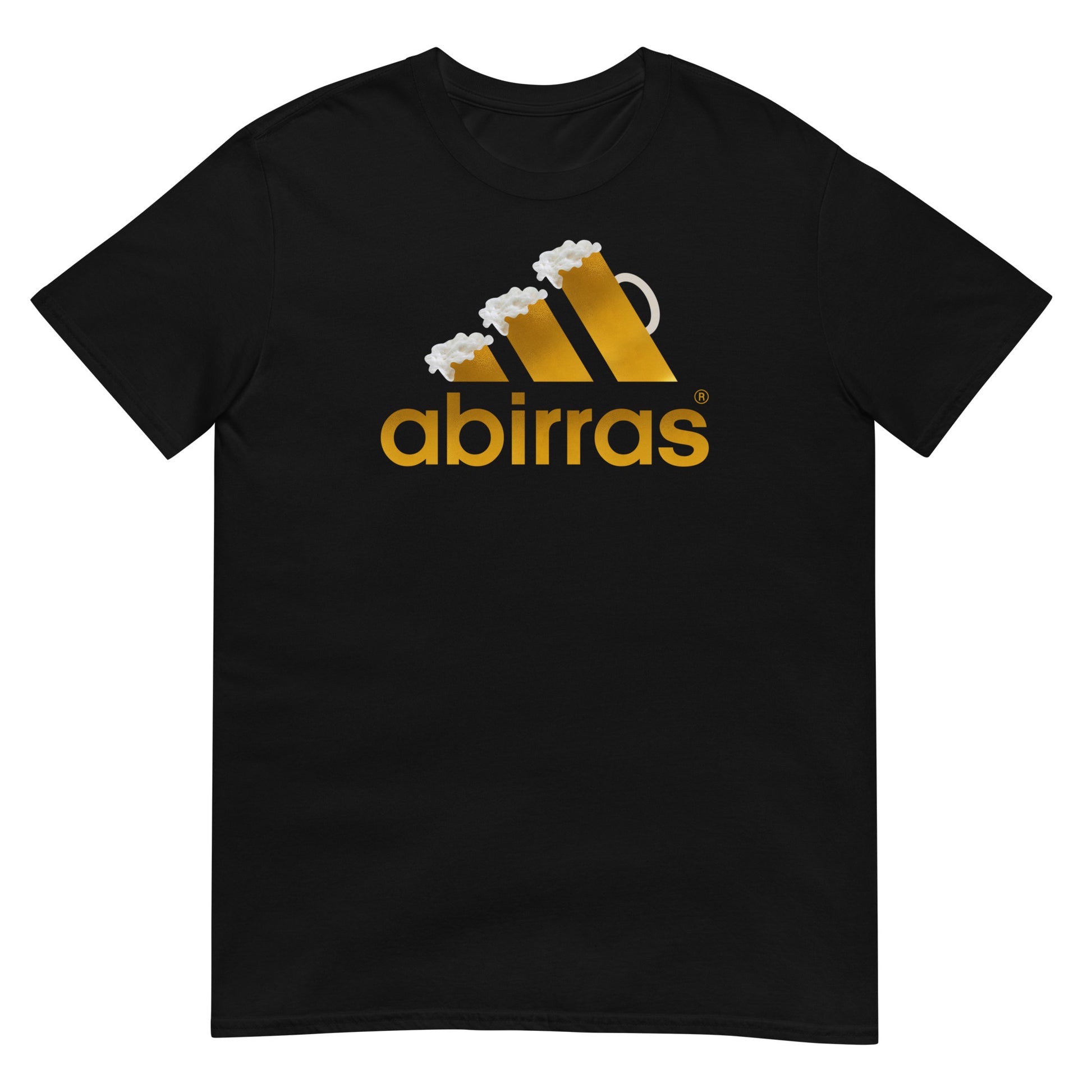 camiseta abirras cerveza en color negro
