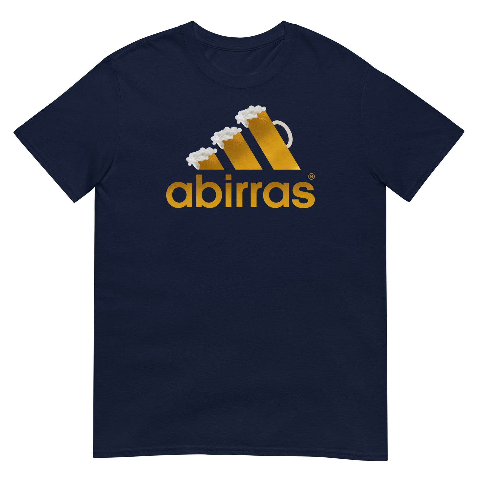 camiseta abirras cerveza adidas en color azul marino