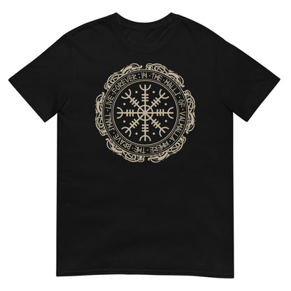 camiseta aegishjalmur vikingo negra