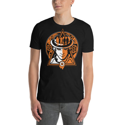 hombre con camiseta alex delarge la naranja mecanica negra