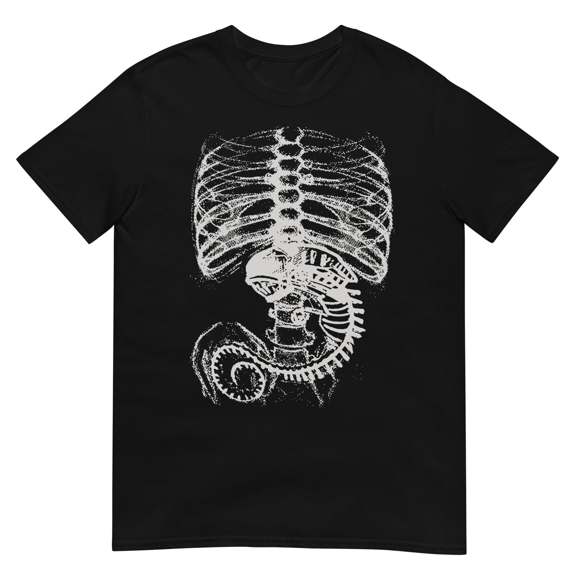 camiseta alien radiografia negra