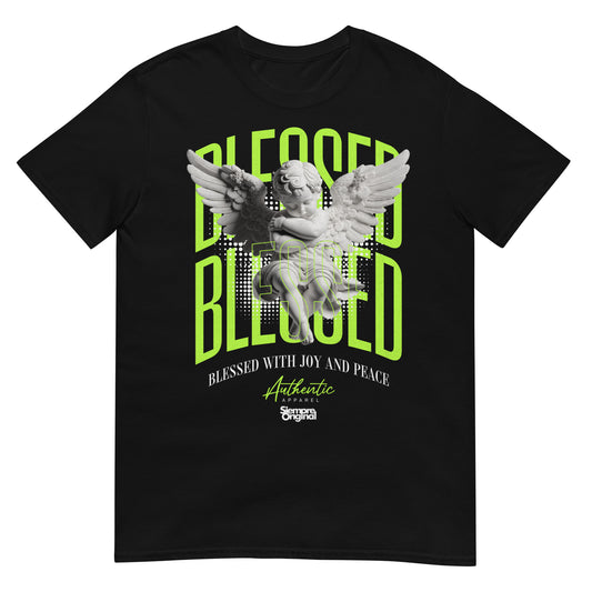 camiseta angel blessed negra