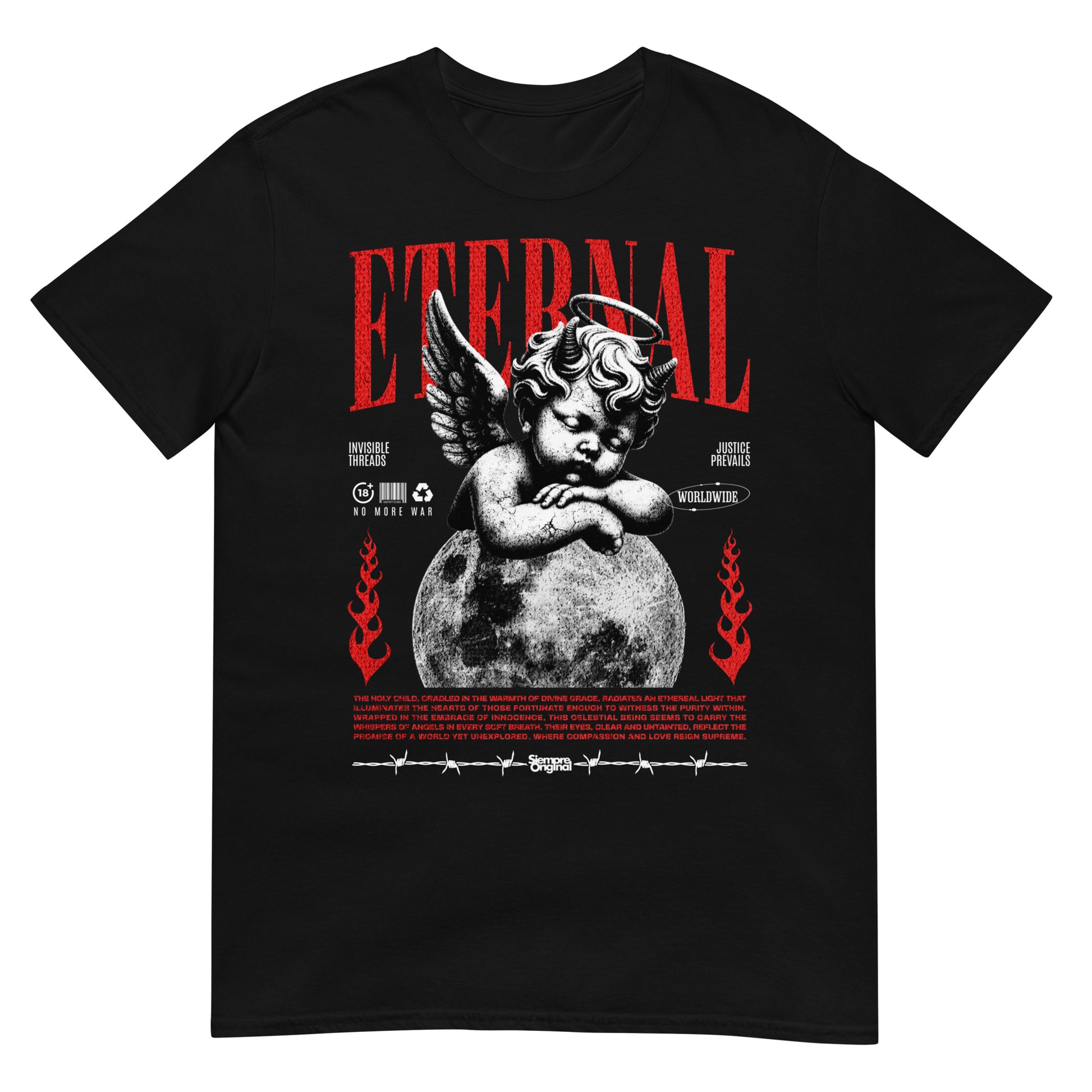 camiseta angel eternal negra