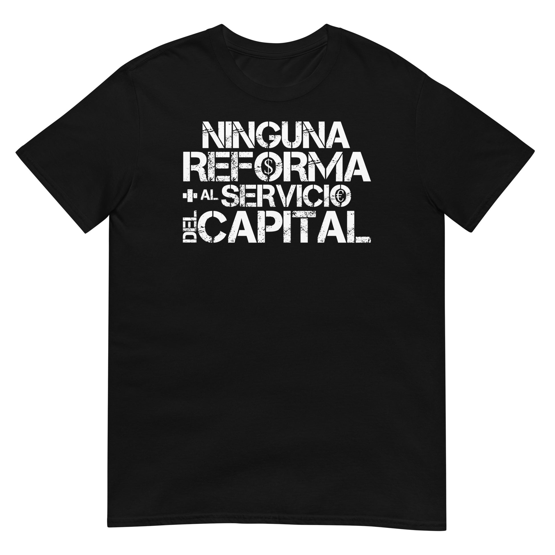 camiseta anticapitalista negra
