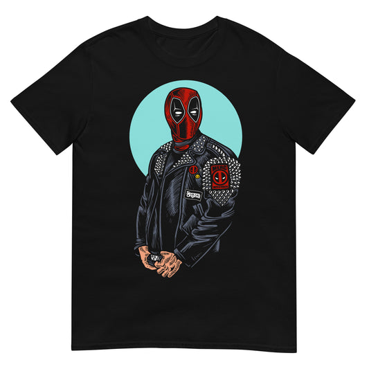 camiseta deadpool punk negra