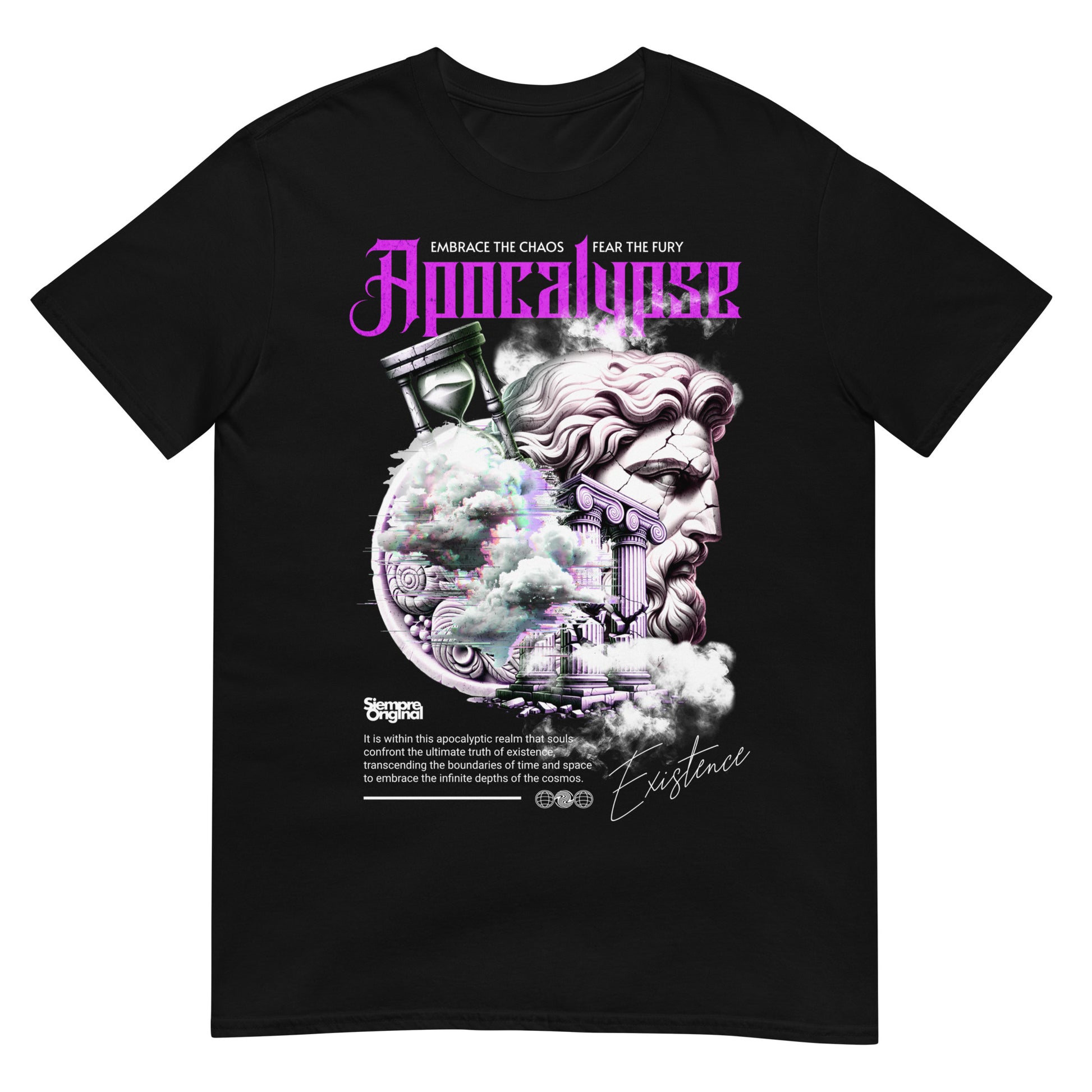 camiseta apocalipsis dios griego negra