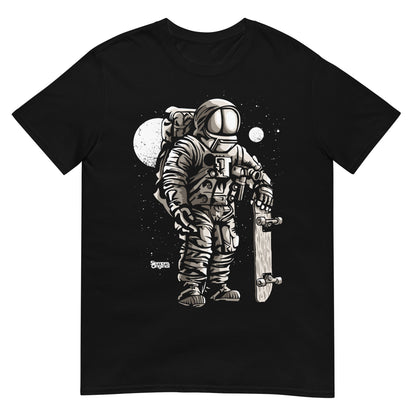 camiseta astronaut skater siempre original urban en color negro