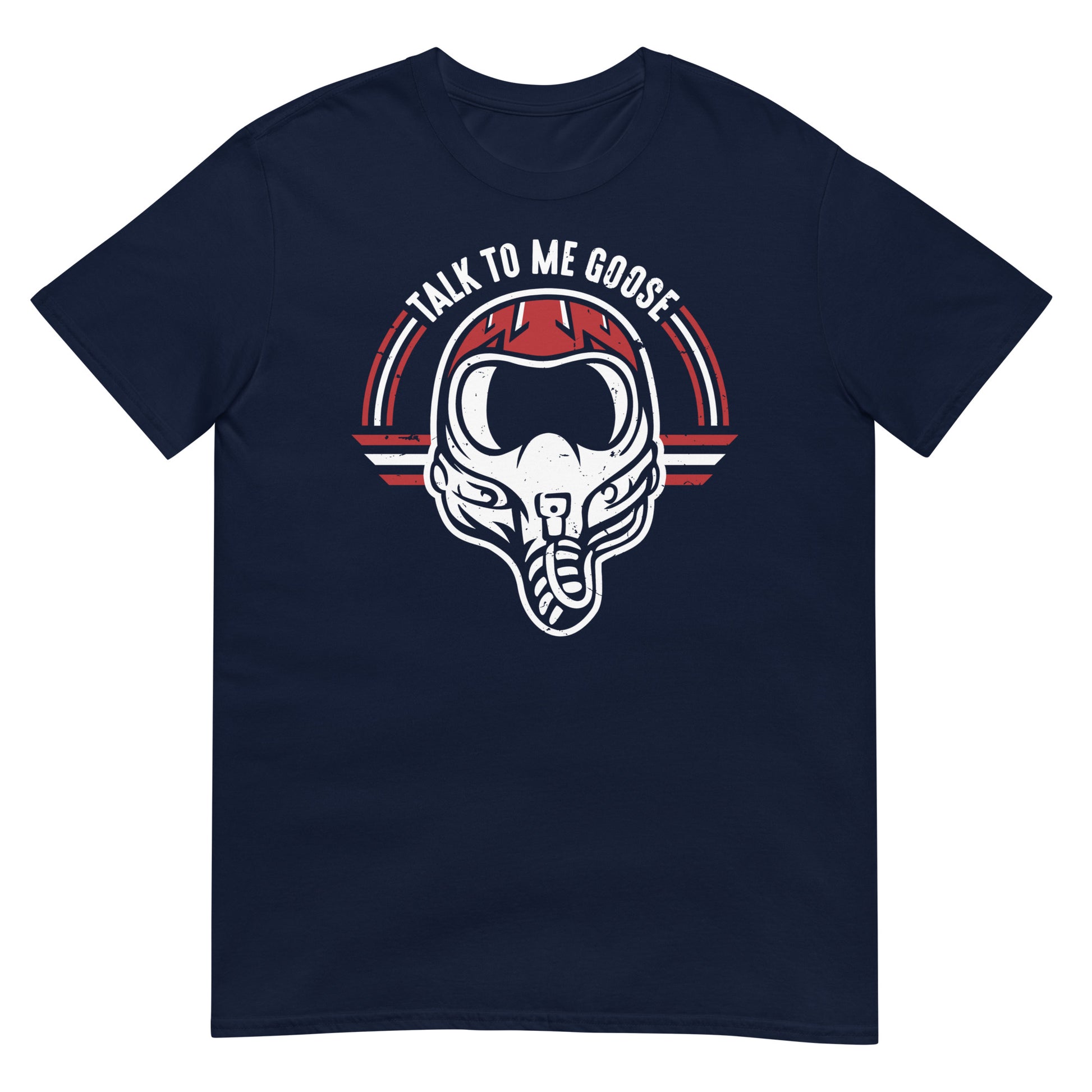 camiseta top gun talk to me goose azul marino