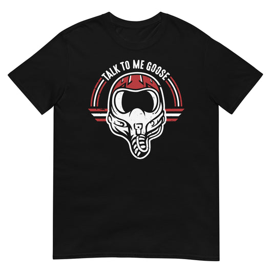 camiseta top gun talk to me goose negra