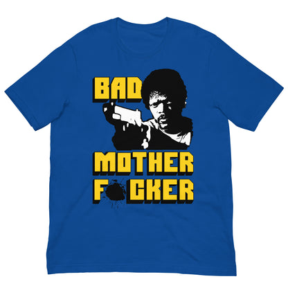 camiseta bad mother fucker pulp fiction azul royal
