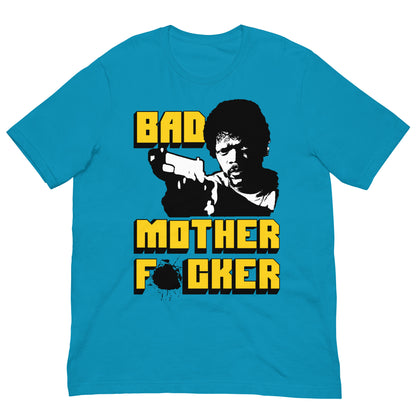 camiseta bad mother fucker pulp fiction azul