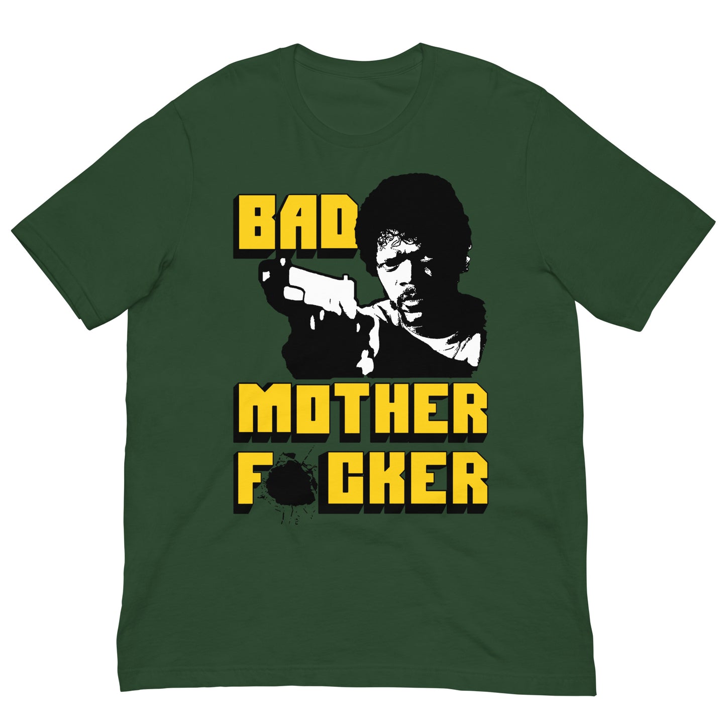 camiseta bad mother fucker pulp fiction verde oliva